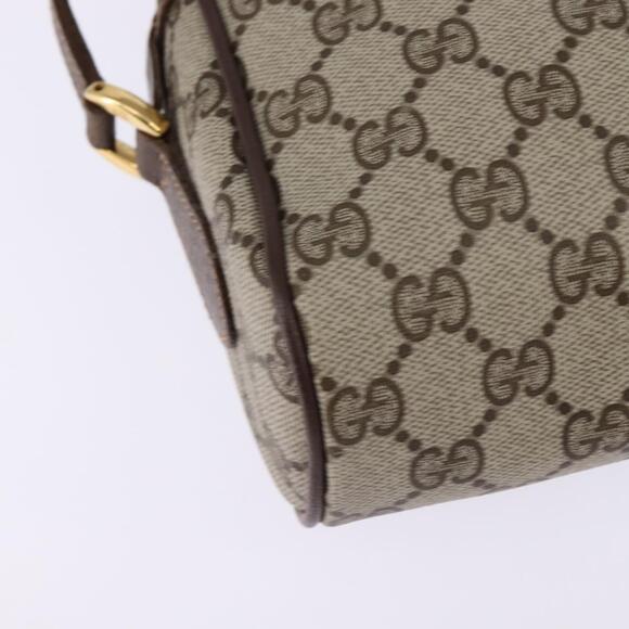 GUCCI GG Supreme Web Sherry Line Bag PVC Beige Gold 56 02 087 Auth 143328 - Picture 15 of 16